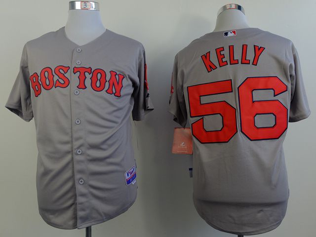 Men Boston Red Sox #56 Kelly Grey MLB Jerseys